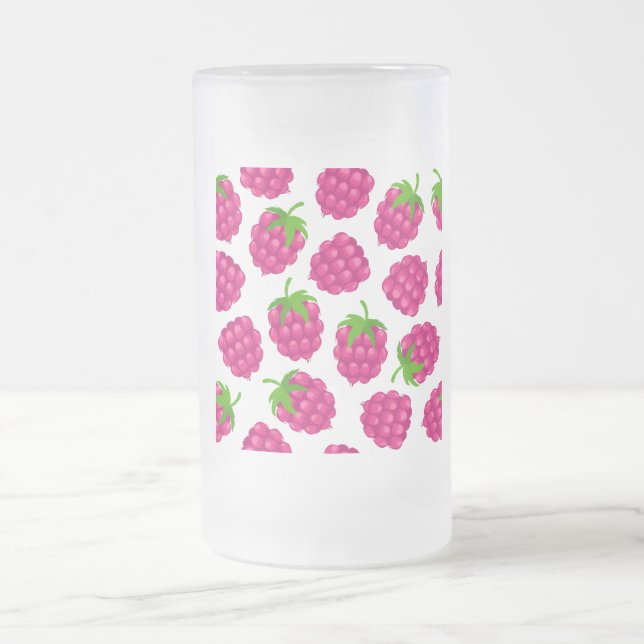 Chope Givrée verre avec fruit de framboise d'été (Centre)