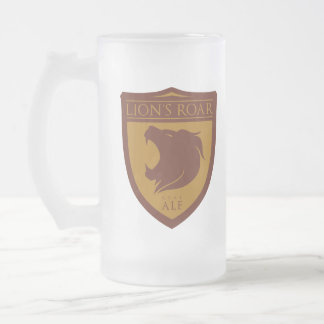 Chope Givrée Verre de bière anglaise de l'hurlement du lion