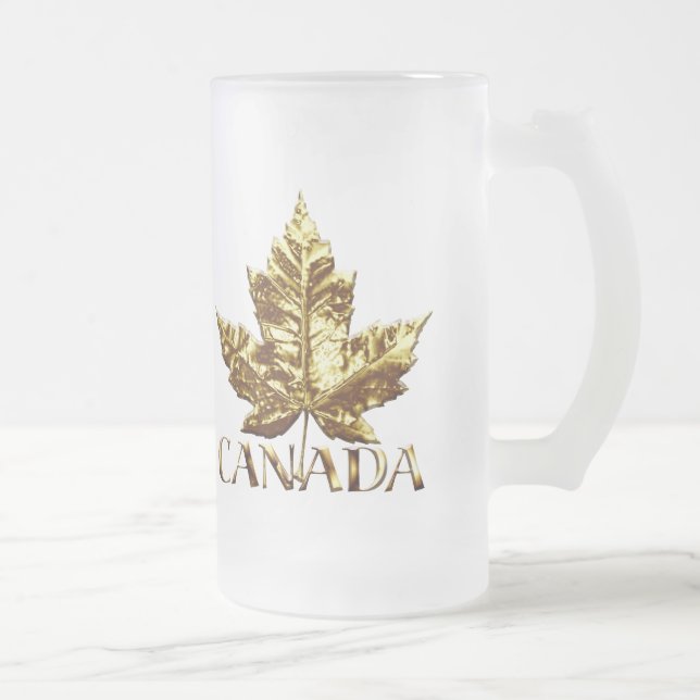 Chope Givrée Verre de bière Canada Souvenir Beer Glass Canada B (Droit)