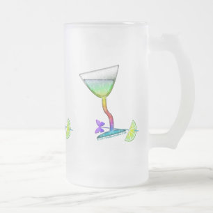 CHOPE GIVRÉE VERRE GIVRÉ - MARTINI PAPILLON