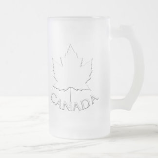 Chope Givrée Verres de souvenir de feuille d'érable du Canada