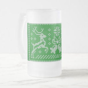 Chope Givrée Vilain chandail sonneries cloches cerfs de Noël ve