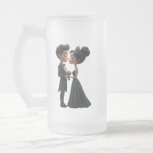 Chope Givrée Vœux au Clair de Lune – Un Moment de Mariage Gothi