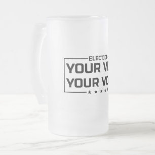Chope Givrée Votre Vote Votre Voix police noire