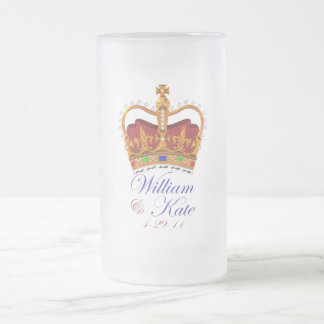 Chope Givrée William et Kate Royal Mariage Beer Glass