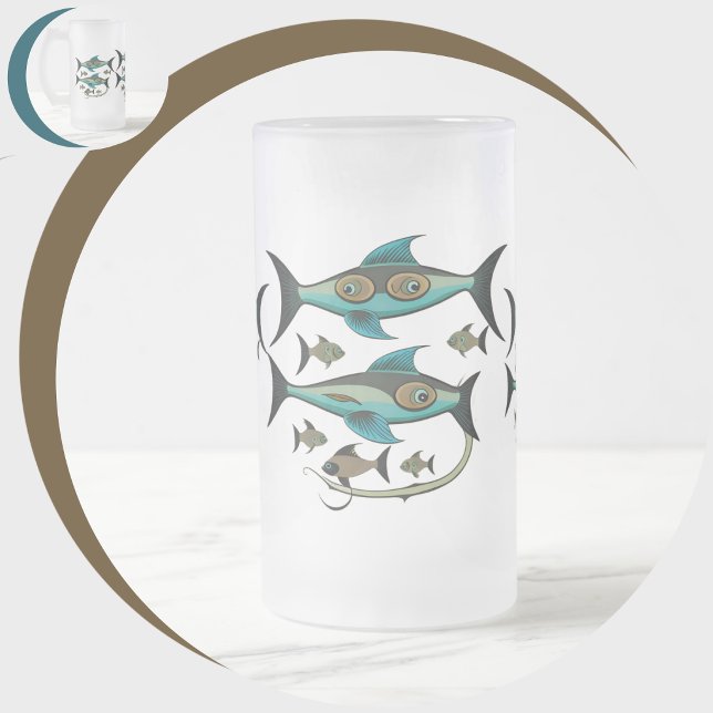 Chope Givrée xNinzagga (xNinzagga Frosted Glass Beer Mug
)