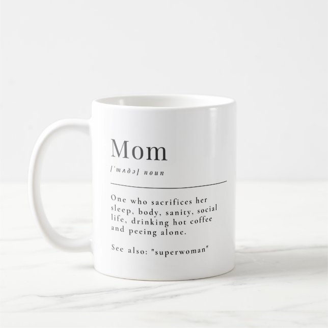 Chope maman exclusive, meilleur tasse de café mama (Gauche)