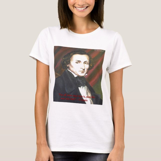 Chopin Comment Jouer Cartes Cadeaux & T-Shirts (Devant)
