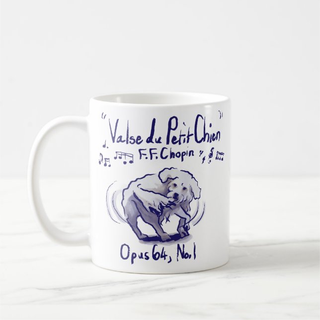 Chopin Minute Waltz Mug (Gauche)