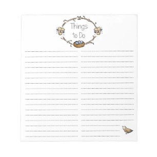 Choses à faire Bloc-notes