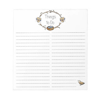 Choses à faire Bloc-notes