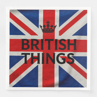 Choses britanniques serviettes en papier