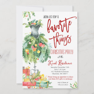 Choses favorites invitation de Noël
