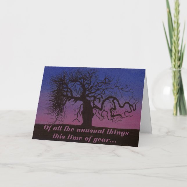 Choses inhabituelles Carte Halloween (Devant)
