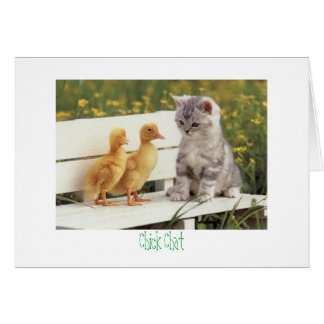 chou et canards Conversation de poussins