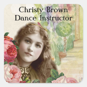 Chou victorienne Rose Femme Stickers Floral