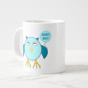 Chouette Bébé Bleu Cute Chouette Mug
