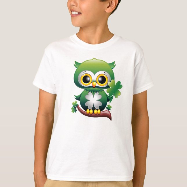 Chouette bébé St Patrick Paddy T-shirt caricature (Devant)
