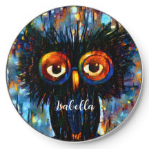 Chouette brillante et sage