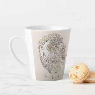 Chouette Calligramme Latte Mug