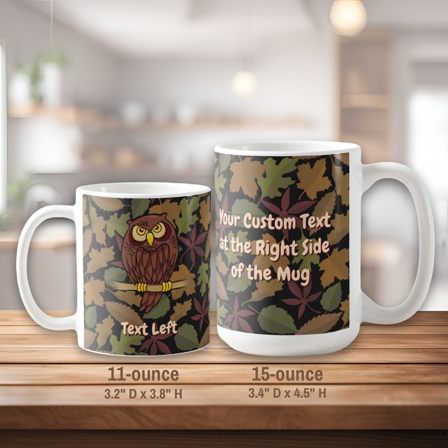 Chouette Cartoon Café Mug (Créateur téléchargé)