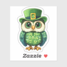 Chouette Chouette Sticker de jour St. Patrick