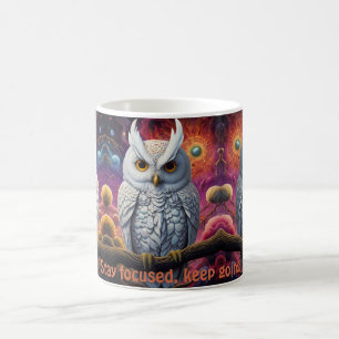 Chouette cosmique de la Sagesse Tasses à café insp