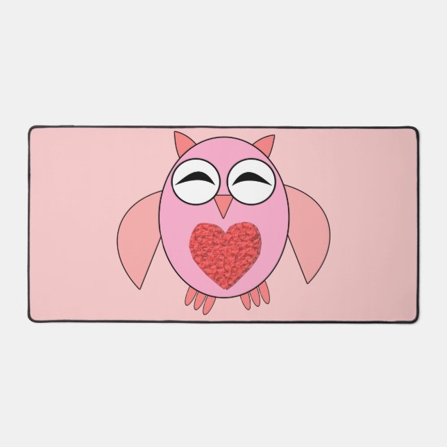 Chouette de coeur rose (Recto)