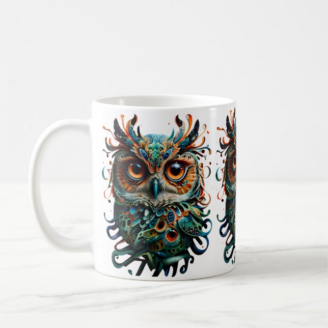 Chouette de la Sagesse Tasses à café Inspirationne (Gauche)