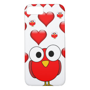 Chouette de la Saint-Valentin coque iphone