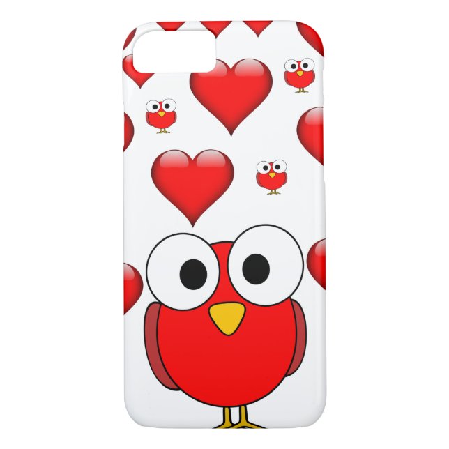 Chouette de la Saint-Valentin coque iphone (Dos)