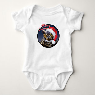 Chouette de Noël - Body bébé en jersey