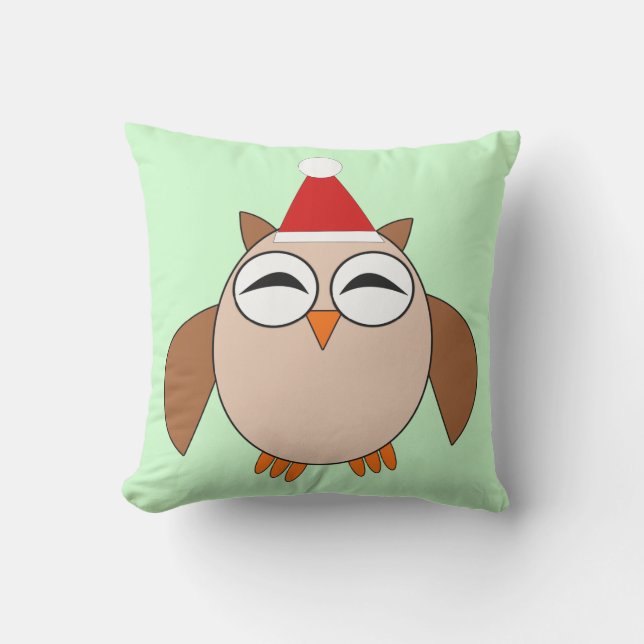 Chouette de Noël Coussin extérieur (Recto)