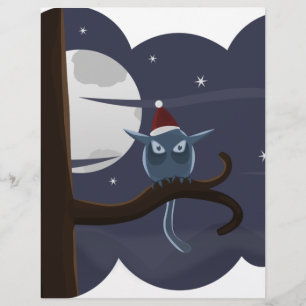 chouette de noël effrayant