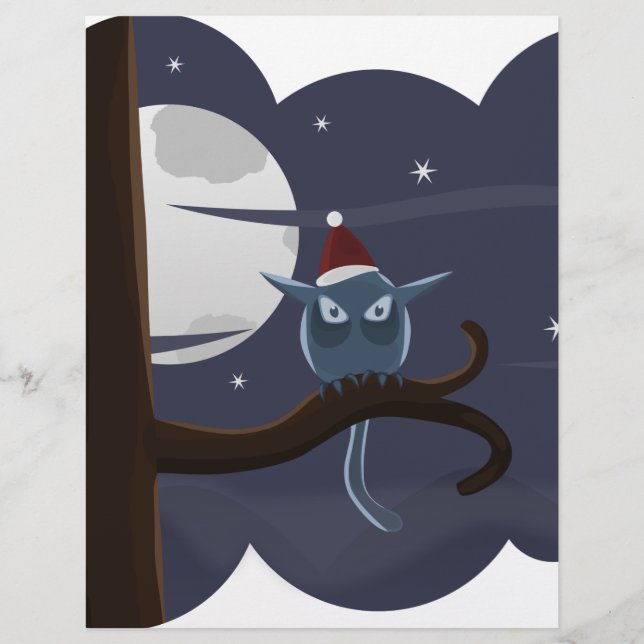 chouette de noël effrayant (Devant)