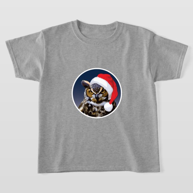 Chouette de Noël - T-shirt de base pour enfants (Poser)