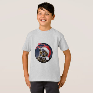 Chouette de Noël - T-shirt de base pour enfants