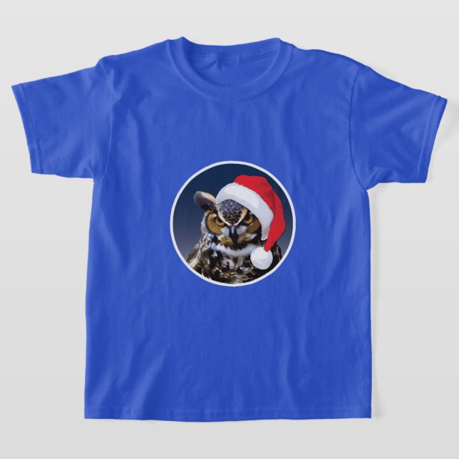 Chouette de Noël - T-shirt de base pour enfants (Poser)