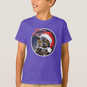 Chouette de Noël - T-Shirt de la hane de base pour