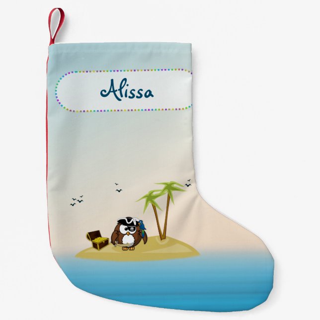 chouette de quête au trésor - Chaussette de Noël (Devant)