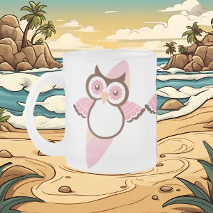 Chouette de surf d'été Mug givrée