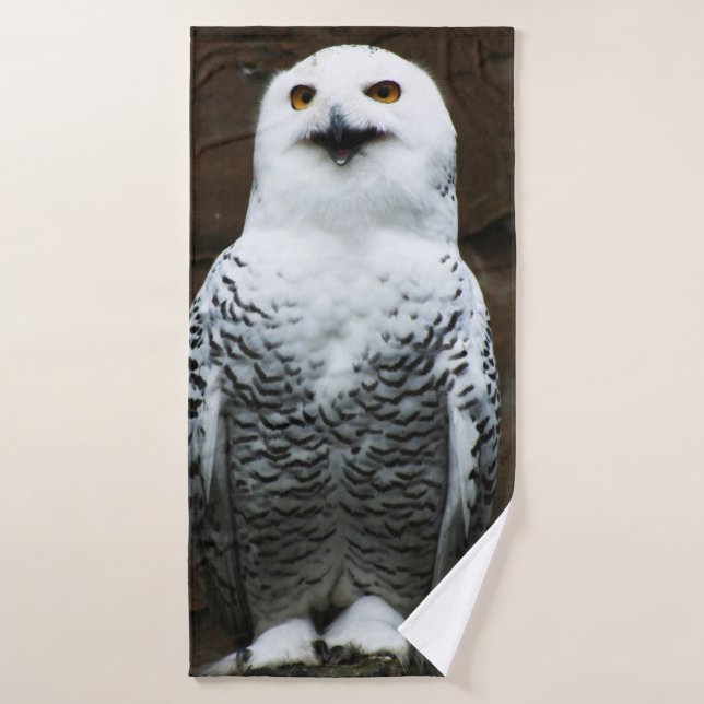 Chouette des neiges btcnm (Serviette de bain)