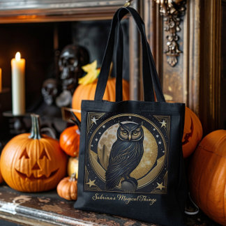 Chouette d'Halloween sur mesure ou Sac fourre-tout