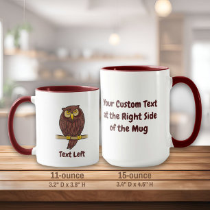 Chouette en caricature Mug