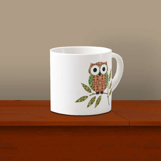 Chouette mignonne Espresso Mug (Créateur téléchargé)