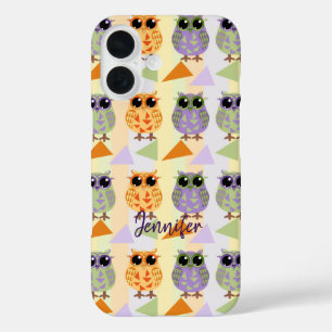 Chouette Motif Mignonne Coque-Mate Iphone 16 coque