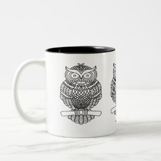 Chouette - Mug à deux tons (11oz)