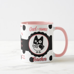 Chouette personnalisée - Mug de l'enseignant