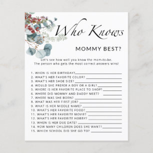 Chouette pour bébé d'hiver Qui connaît maman meill