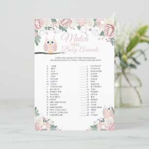 Chouette Rose Floral Correspondance La Carte De Je